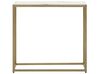 Consola de vidro efeito de mármore branco com dourado DELANO_765452