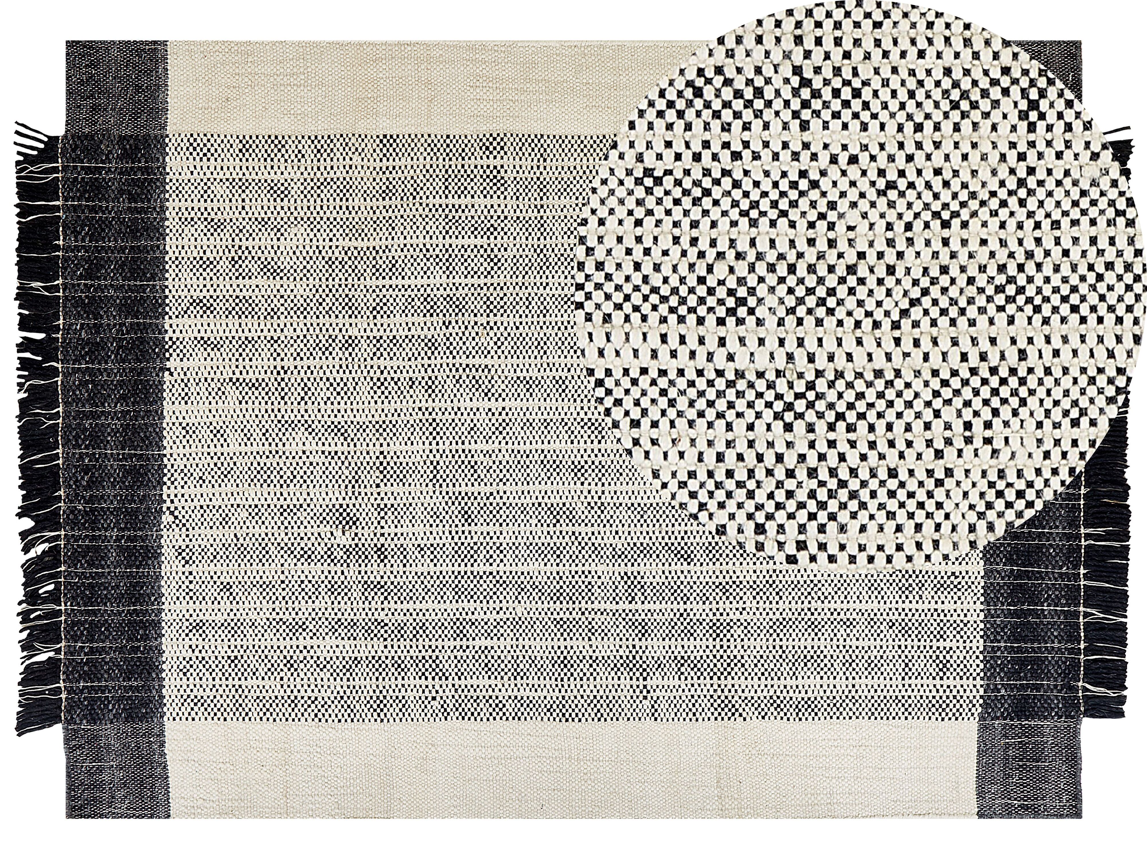Tapis en laine Lett - blanc 160x230 cm