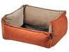 Obojstranná posteľ pre psa 50 x 35 cm oranžová/béžová IZMIR_826613
