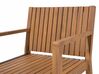 Zestaw ogrodowy akacjowy stół i 8 krzeseł jasne drewno SASSARI_821412