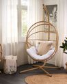 PE Rattan Hanging Chair with Stand Beige ACRI_842593