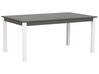 Table en aluminium extensible gris et blanc PANCOLE_738997