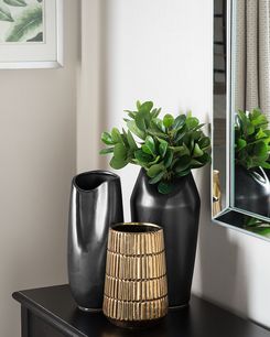 Koristemaljakko keraaminen kulta 22 cm QANAWAT