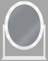 Miroir oval blanc sur pied 50 x 60 cm ROSTRENEN_756955
