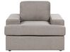 4 Seater Fabric Living Room Set Taupe ALLA_893774