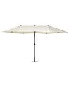 Dobbel parasoll 270 x 460 x 247 cm beige SIBILLA_680024