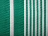 Outdoor Teppich grün 90 x 180 cm Streifenmuster Kurzflor HALDIA_734032