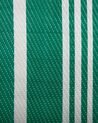 Outdoor Teppich grün 90 x 180 cm Streifenmuster Kurzflor HALDIA_734032