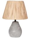 Bordlampe grå keramik/papir H 31 cm sæt af 2 ARWADITO_898825