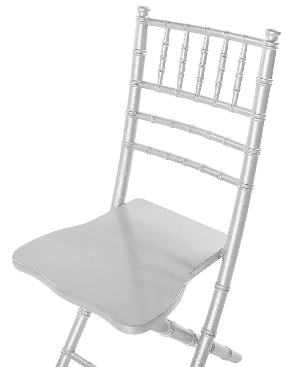 Esszimmerstuhl silber Holz klappbar 4er Set MACHIAS | Beliani.ch