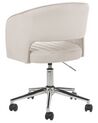 Velvet Desk Chair Beige KATONAH_867702