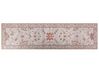 Teppich Baumwolle beige orientalisches Muster 80 x 300 cm YANOBA_853708