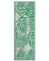 Outdoor Teppich grün 60 x 105 cm Palmenmuster Kurzflor KOTA_766547