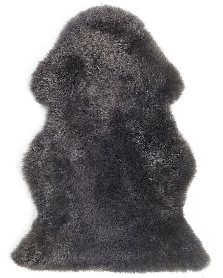Pele de ovelha cinzento escuro ULURU_763193