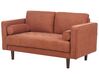 Conjunto de sofás 3 lugares em tecido castanho dourado NURMO_896296