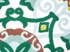2 bawełniane poduszki dekoracyjne haftowane orientalny wzór 45 x 45 cm zielone ELANITE_902952