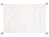 Alfombra de algodón blanco 140 x 200 cm SAKARYA_849947