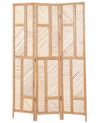 Folding Rattan 3 Panel Room Divider 117 x 180 cm Natural LAMEZIA_866492