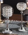 Kerzenständer Glas / Metall silber 27 cm ESTERNAY_788882