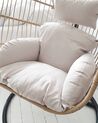 PE Rattan Hanging Chair with Stand Natural CASOLI_807417