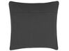 Cotton Embossed Cushion 45 x 45 cm Grey LALAM_755314