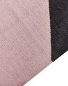 Alfombra de algodón rosa/beige/amarillo/negro 140 x 200 cm NIZIP_842812