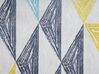 Vloerkleed polyester geel/grijs 80 x 150 cm KALEN_755486