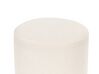 Tamborete em tecido bouclé branco ⌀ 39 cm MOAB_876695