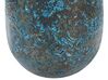 Wazon dekoracyjny z terakoty 40 cm niebiesko-brązowy VELIA_850826