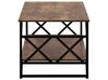 Coffee Table with Shelf Dark Wood with Black BOLTON_757210