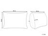 Zestaw 2 poduszek poliestrowych wysokich 40 x 80 cm TRIGLAV_882533