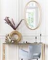 Specchio da parete di forma ovale in color oro 90x55 BESSON_850806