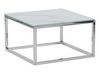 Lot de 2 tables basses imitation marbre blanc BREA_757560