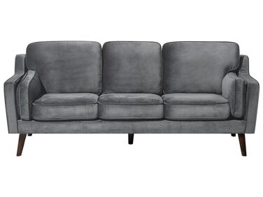 3-istuttava sohva sametti tummanharmaa LOKKA