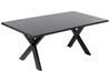 Eettafel hout zwart 180 x 100 cm LISALA_73661