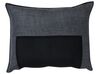 Reversible Fabric Corner Sofa Dark Grey ELVENES_718744