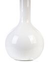 Lámpara de mesa de cerámica/lino blanco 46 cm SOCO_843171