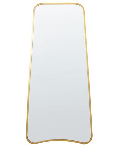 Metal Wall Mirror 58 x 122 cm Gold LEVET