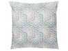 Set of 2 Cushions Geometric Pattern 45 x 45 cm Blue and Grey PRIMROSE_770060