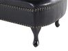 Right Hand Chaise Lounge Faux Leather Black NIMES_697443