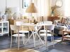 Salon de jardin table et 4 chaises blanc SERSALE/VIESTE_823843
