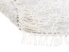 Tapis en laine gris et blanc cassé  ⌀ 140 cm BULDAN_856536