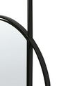 Metalowe lustro ścienne 70 x 79 cm czarne AUXY_915722