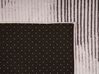 Vloerkleed polyester lichtroze/zwart 80 x 150 cm KALE_757720