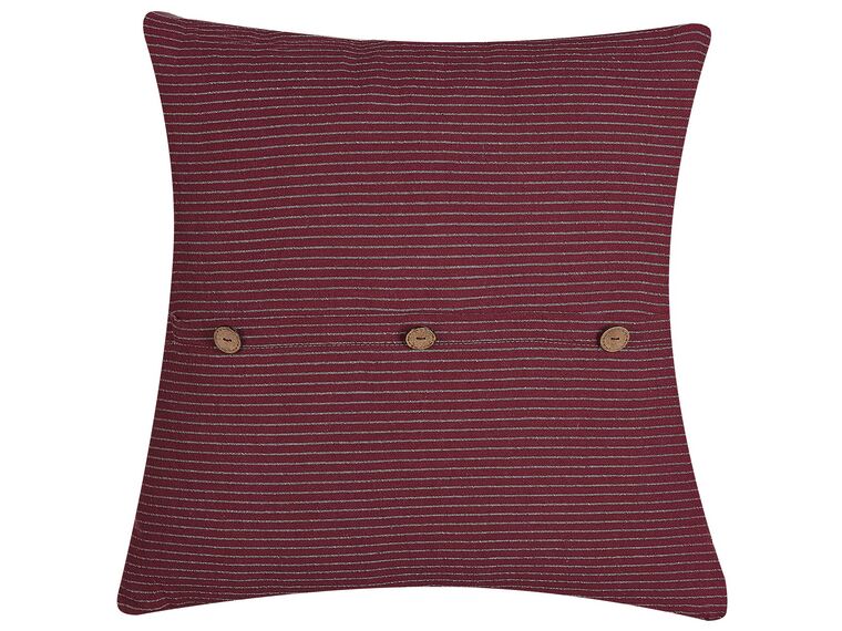 Cushion Striped 45 x 45 cm Red CAMPANULA_794032