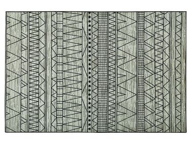Vloerkleed polyester zwart/grijs 160 x 230 cm KEBAN