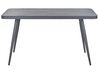 Table de jardin en aluminium gris 140 x 80 cm LIPARI_808187