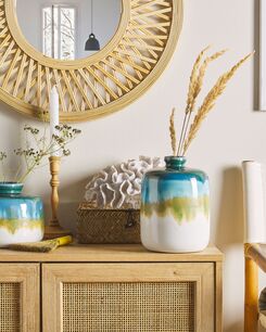 Kukkamaljakko kivitavara monivärinen 22 cm COLOSSE