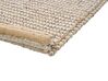 Teppich Wolle beige 80 x 150 cm Kurzflor BANOO_845605