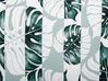 Set of 2 Outdoor Cushions Leaf Pattern 45 x 45 cm Green TERMINI_880781